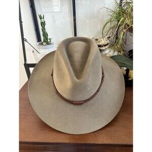 Stetson Gun Club Catera 4X Quality Fur Felt 6 7/8 Bark Brown Mint! 90s Cowboy